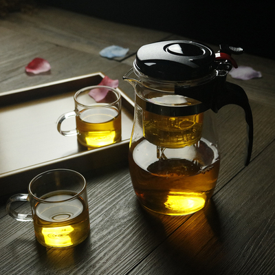 正品耐高温飘逸杯泡茶壶玻璃冲茶壶泡红茶过滤杯茶具冲泡茶器包邮