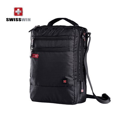 SWISSWIN瑞士十字竖款男包单肩包商务公文包斜挎包手提包SWB027