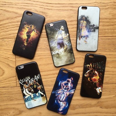 NBA詹姆斯科比iphone6s手机壳 苹果6Plus超薄软壳欧文杜兰特库里