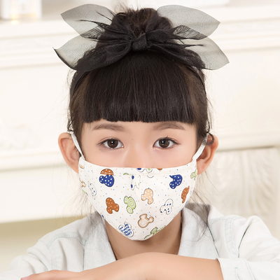PM2.5儿童口罩防雾霾防尘韩国时尚冬天纯棉卡通可爱N95活性炭保暖