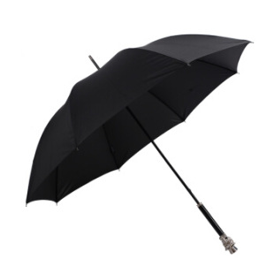 金属骷髅头长柄晴雨伞创意复古黑色防晒伞男女商务伞小时代同款伞