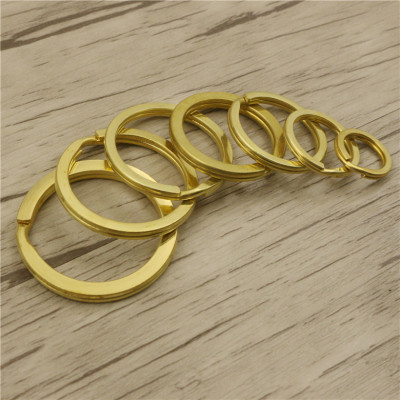 黄铜钥匙圈 纯铜钥匙环 钥匙配件 手工配饰 皮具配件 铜环 铜圆圈