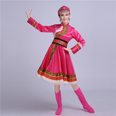 蒙古族舞蹈服装 广场舞 民族舞 蒙古族演出服 民族舞蹈服装 新款
