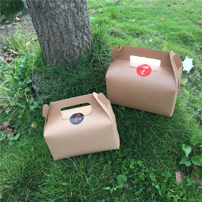 特价批发包装纸盒月饼盒大号牛皮手提西点饼干盒 慕斯蛋糕打包盒