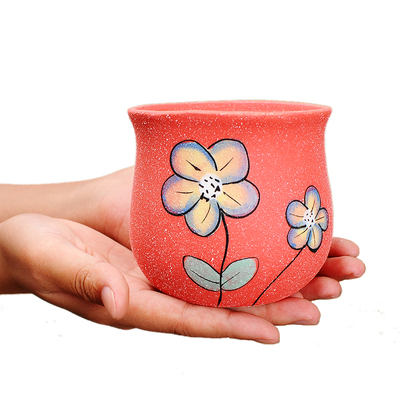 花盆陶瓷创意简约瓷花盆多肉植物绿植花卉粗陶花盆北欧复古小花盆