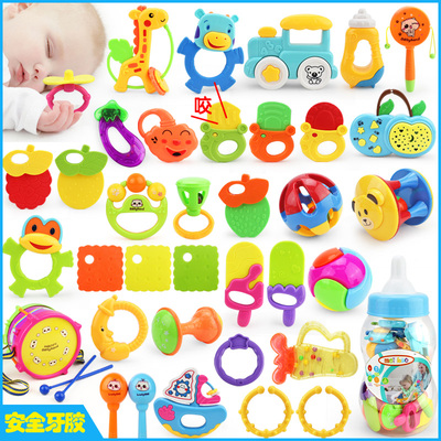 手摇铃婴儿玩具0-3-6-12个月男女孩4宝宝益智牙胶1岁新生儿幼儿5