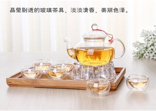 花茶壶 花草茶考用茶具耐高温玻璃茶壶