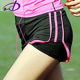 新款速干运动短裤女夏薄款弹力安全裤显瘦短款跑步健身裤大码休闲