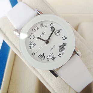 英伦时尚简约潮流男女学生正品手表韩版超薄防水皮带复古情侣手表