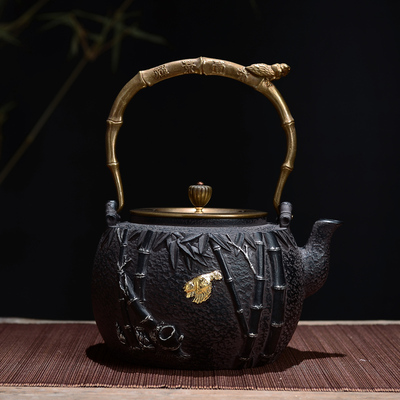 日本南部老铁壶进口烧水壶纯手工无涂层煮茶器铸铁家用砂铁壶特价