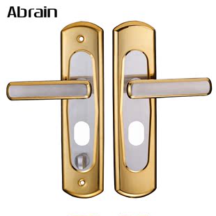 ABRIAN爱波瑞机械锁加厚面板不锈钢防盗门锁具C级锁芯对开门可选