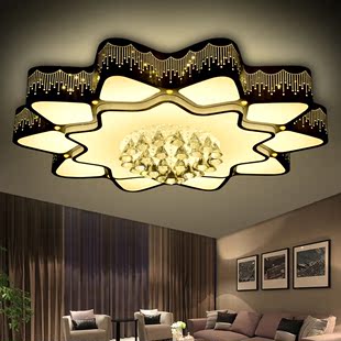 LED吸顶灯异形铁艺创意个性大气花形厅客厅卧室书房间灯圆形吸灯