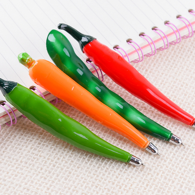 水果蔬菜圆珠笔创意油笔0.5mm黑色笔芯学生学习办公文具用品