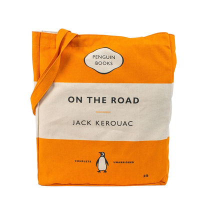 企鹅出版社时尚文艺范帆布袋帆布包《在路上》