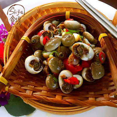 食境野生麻辣香螺螺新鲜现做海鲜贝类熟食制品即食海螺零食150g
