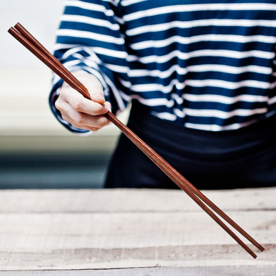 超长捞面筷油炸筷 妈妈好帮手 进口铁木加长火锅筷子米线长筷子