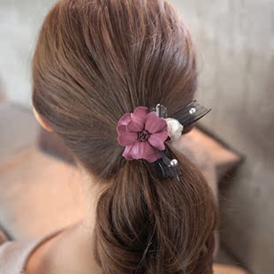 韩国发饰品花朵发圈头绳发带扎头发橡皮筋发箍皮套头饰发夹头花