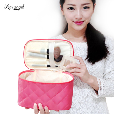 Aim angel韩国时尚手提化妆包 收纳包 大容量便携可折叠收纳箱