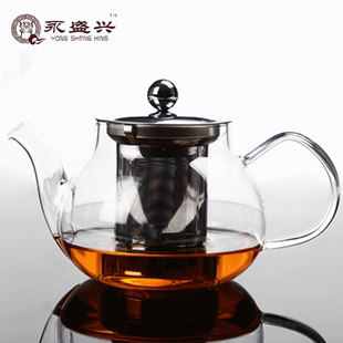 加厚耐热玻璃茶具大容量茶壶不锈钢过滤花茶壶功夫茶具红茶壶包邮
