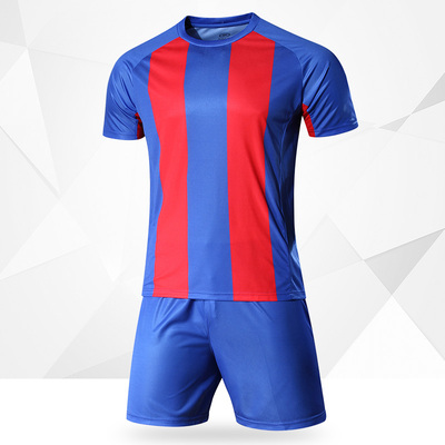 2016新款短袖成人儿童足球服套装比赛训练服速干透气可印字队服