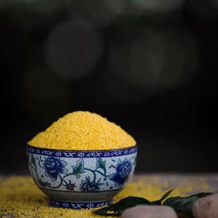 黄小米500g 小黄米2015新米农家杂粮食山西特产小米 月子米小米粥