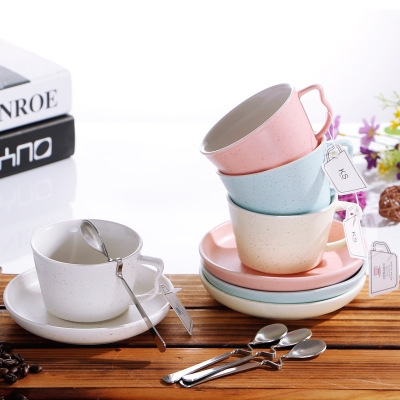 欧式英式创意咖啡杯拉花杯红茶杯子陶瓷杯满天星咖啡杯套装带碟勺