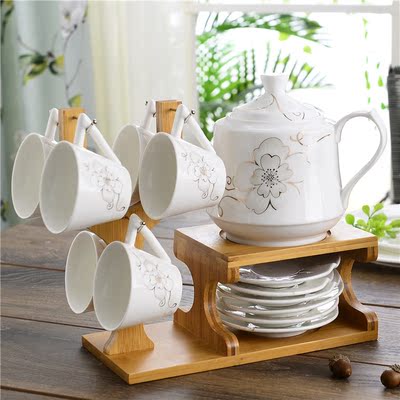 陶瓷凉水壶冷水壶茶具杯具咖啡具家用耐热水具水杯子套装
