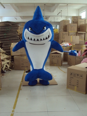 鲨鱼卡通服装海豚卡通人偶服装行走人偶玩偶道具服装玩偶服饰