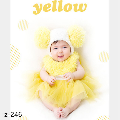 新款影楼婴儿写真衣服拍照公主裙连体裙子百天宝宝儿童摄影服装女