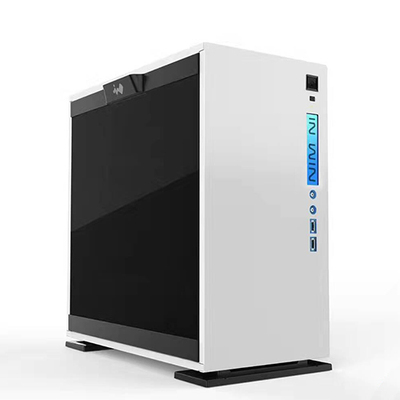 INWIN/迎广 301 钢化玻璃侧透水冷游戏机箱 MATX ITX 黑白色 现货