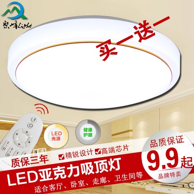 LED吸顶灯现代中式简约客厅阳台厨房卫生间卧室圆形 灯具灯饰