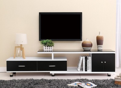 钢化玻璃电视柜 简约现代组合时尚伸缩欧式电视机柜客厅矮柜地柜
