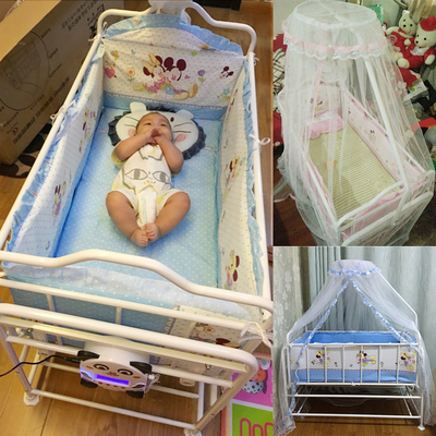 婴儿摇篮床新生婴儿电动小摇床婴儿床自动摇篮宝宝摇摇床加大童床