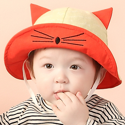 韩版宝宝帽子春秋季6-12个月公主太阳帽婴儿帽男女童1-2岁小孩帽