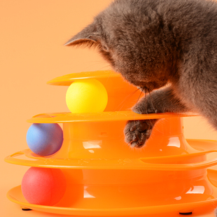2016宠物用品猫星人咪无影球新款玩具 三层老鼠互动特价益智转
