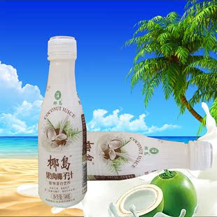 海南特产椰岛果肉椰子汁500m  植物蛋白饮料 好椰树产好椰