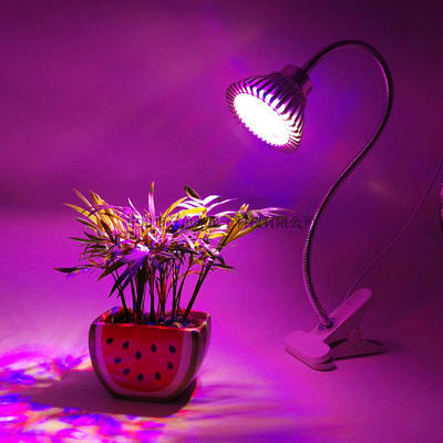 LED植物生长灯盆栽补光灯5瓦7W室内照明全光谱生长灯夹子360度