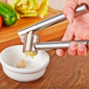 创意厨房小工具不锈钢压蒜器手动挤蒜器剥蒜器捣蒜器蒜蓉器蒜泥器