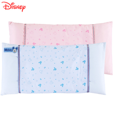 迪士尼儿童全棉幼儿园枕头新生婴儿防偏头定型枕宝宝1-3-6岁长枕