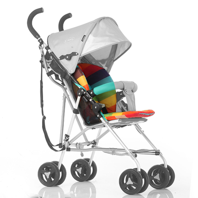 婴儿推车坐垫棉垫 伞车高景观垫子加厚通用冬季保暖可平躺彩虹款
