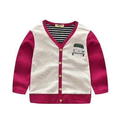 童装男童秋装小童衣服T恤0-1-2岁男女宝宝长袖纯棉T恤婴儿针织衫