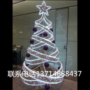 圣诞树装饰铁艺LEDD灯饰圣诞树圣诞美陈圣诞装饰大型圣诞树
