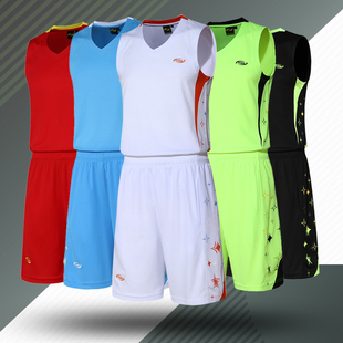 新款正品对克男士篮球服 套装  团购个性定制篮球衣训练比赛服