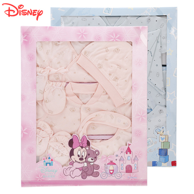 迪士尼新生儿婴儿礼盒衣服 套装夏季薄  新生儿衣服0-3月纯棉