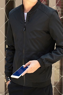 2016新款夹克男 青年薄款立领休闲外套修身学生棒球服韩版上衣潮