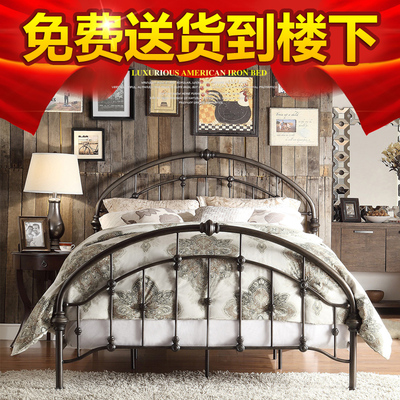 特价欧式铁艺单双人床1.2米1.5米1.8米简约公主床儿童环保铁架床