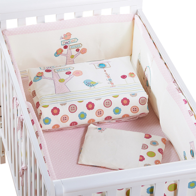 AUSTTBABY婴儿床上用品婴儿床品套件婴儿床围宝宝床品纯棉可拆洗