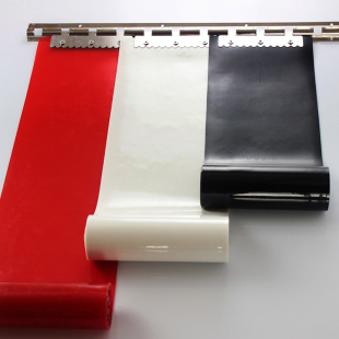防弧光PVC软门帘黑白红色软玻璃门帘工厂机房电焊塑料门帘子定制
