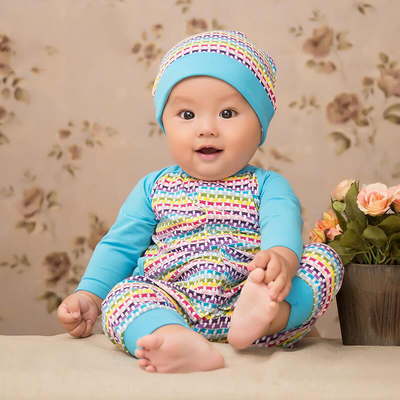 婴儿连体衣秋冬款萌宝新生衣个性6个月哈衣男女宝宝纯棉长袖爬服