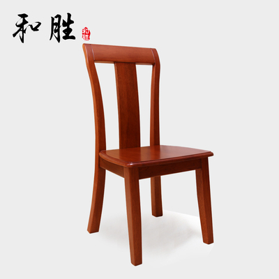 全实木餐椅 家用简约现代中式餐厅餐桌靠背凳子木椅子特价